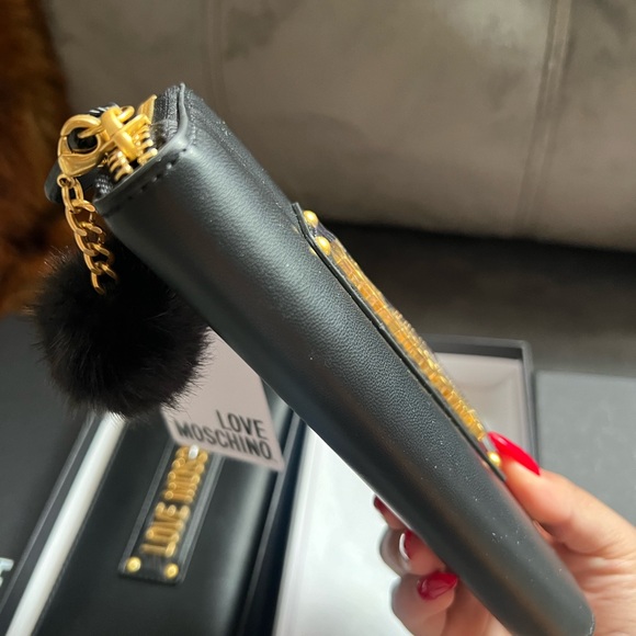 MOSCHINO LONG BLACK WALLET BRAND NEW - Picture 3 of 6